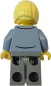 Preview: LEGO Büroangestellte Rückseite – Business Figur für City Szenen