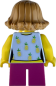 Preview: LEGO Minifigur Mädchen mit hellbraunen Haaren und Sommer Outfit Rückseite