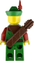 Preview: LEGO Minifigur Bogenschütze mit Pfeilköcher auf dem Rücken