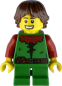 Preview: LEGO Minifigur Junge mit mittelalterlichem Gewand vorne