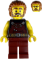 Preview: LEGO Minifigur mittelalterlicher Schmied mit Bart vorne