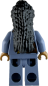 Preview: LEGO Minifigur Frau mit langen schwarzen Haaren Rückseite