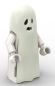 Preview: LEGO® Ghost twn529 – Gespenst mit weißem Geistergewand in Schrägansicht