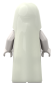 Preview: LEGO® Gespenst twn529 – Rückansicht der weißen Geisterfigur