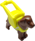Preview: LEGO Blindenhund mit Führgeschirr Vorderseite