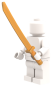 Preview: LEGO Langschwert Pearl Gold in Minifiguren-Hand