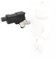 Preview: LEGO Maschinenpistole schwarz in Minifiguren-Hand