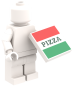 Preview: LEGO Pizza Box Zubehör Detailansicht