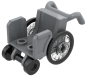 Preview: LEGO Minifigur Rollstuhl Seitenansicht