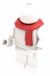 Preview: LEGO Schal rot auf Minifigur
