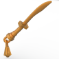 Preview: LEGO® goldenes Schwert mit Anhänger für Minifiguren