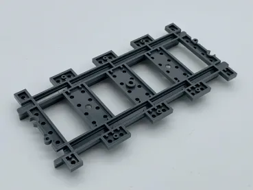 Preview: LEGO Zugschiene Einzelteil Vorderansicht