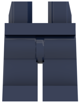 Preview: LEGO® Beine in Dark Blue für Minifiguren Vorderseite