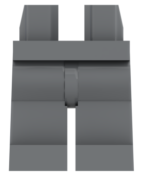 Preview: LEGO® Beine in Dark Bluish Gray für Minifiguren Vorderseite