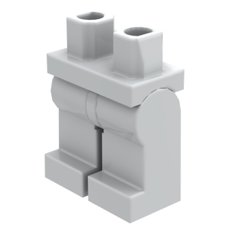 LEGO® Beine / Hose in Light Bluish Gray für Minifiguren Schrägansicht