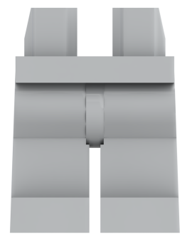 Preview: LEGO® Beine / Hose in Light Bluish Gray für Minifiguren Vorderseite