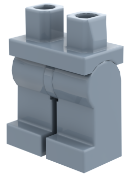 LEGO® Beine / Hose in Sand Blue für Minifiguren Schrägansicht