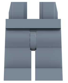 Preview: LEGO® Beine / Hose in Sand Blue für Minifiguren Vorderseite
