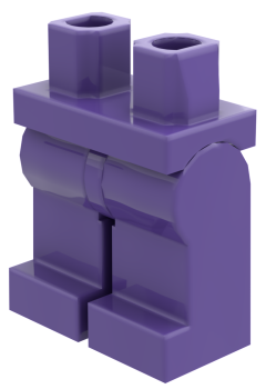 LEGO® Beine / Hose in Dark Purple für Minifiguren Schrägansicht