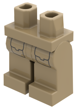 LEGO® Minifiguren Beine Cargo Hose in Dark Tan