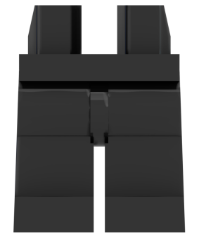 Preview: LEGO® Beine / Hose in Schwarz für Minifiguren Vorderseite