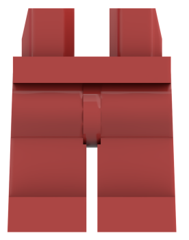 Preview: LEGO® Beine / Hose in Rot für Minifiguren Vorderseite