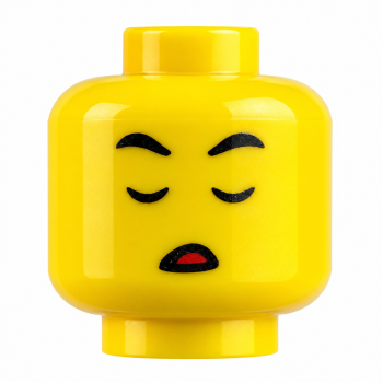 Preview: Bild 2: LEGO® Minifiguren-Kopf mit geschlossenen Augen und schlafendem Gesicht