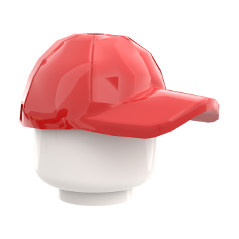 LEGO® Baseballcap in Rot Seitenansicht