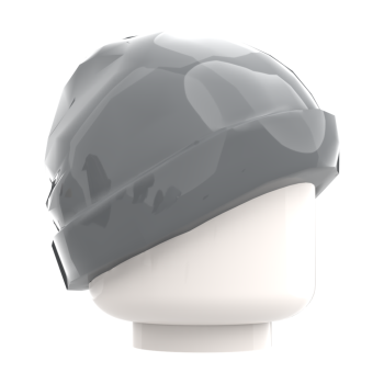 LEGO® Beanie Mütze in Dark Bluish Gray Seitenansicht