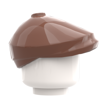 LEGO® Mütze Beanie in Reddish Brown Seitenansicht