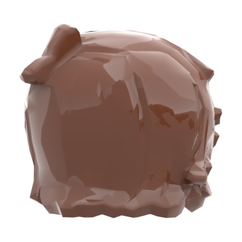 Preview: LEGO® Langhaar-Frisur in Reddish Brown Rückseite