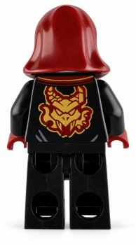 Preview: LEGO® NINJAGO Loyalist Rückseite mit rot-goldenem Drachenmotiv