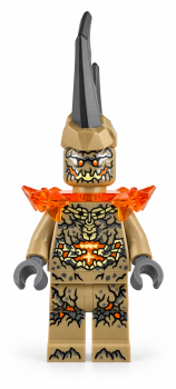 Bild 2: LEGO® NINJAGO Earth Monster mit langen Hörnern und orangefarbener Kristallrüstung