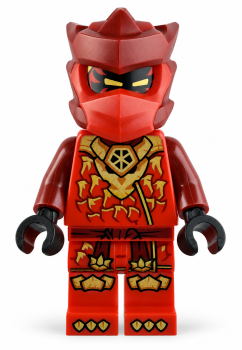 Bild 2: LEGO® NINJAGO Kai Minifigur mit roter und goldfarbener Drachenrüstung