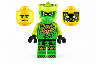 Preview: LEGO® NINJAGO Lloyd Minifigur mit Helm und zwei Gesichtsausdrücken