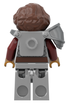 Preview: LEGO® Griffin Knight Greifenritter bdp353 – Rückansicht mit Schulterpanzer