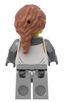 Preview: LEGO® Horse Knight bdp355 – Vorderansicht mit erschrockenem Gesichtsausdruck