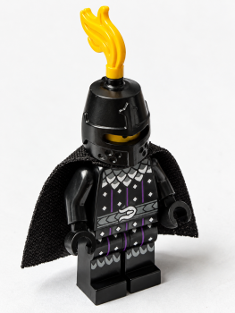Preview: LEGO® Serpent Knight cas593 mit schwarzem Stoffumhang – Schrägansicht