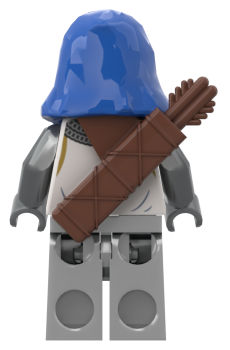 Preview: LEGO® Pferderitter Bogenschützin cas595 – Rückansicht mit Pfeilköcher