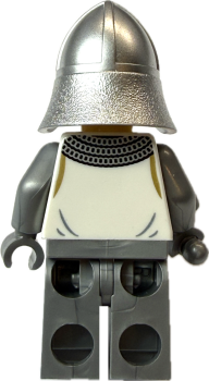 Preview: LEGO Ritter Minifigur Rückseite mit Rüstung