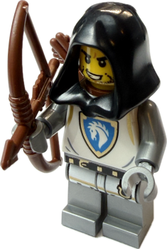Preview: LEGO Mittelalter Bogenschütze seitlich
