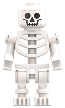 LEGO Skelett Minifigur weißes Gerippe Ritter Fantasy Figur