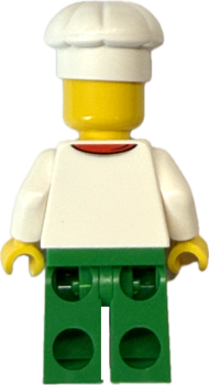 Preview: LEGO Koch Minifigur Rückansicht