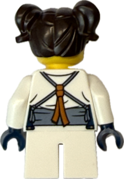 Preview: LEGO Mädchen Fechterin Minifigur Rückansicht