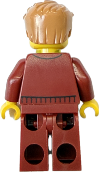 Preview: LEGO Sportler Minifigur Rückseite für Fitness und Park Szenen