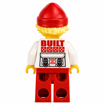 Preview: LEGO® City Mann mit roter Mütze, blonden Haaren und wütendem Doppelgesicht