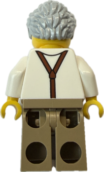 Preview: LEGO Senior Rückseite – Großvater Figur für City Alltagsszenen