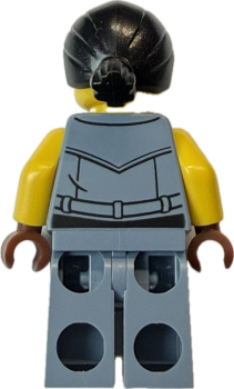 Preview: LEGO Rocker Rückseite – Motorradfahrer Figur für Werkstatt Szenen