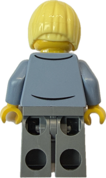 Preview: LEGO Büroangestellte Rückseite – Business Figur für City Szenen