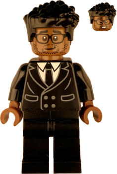 Preview: LEGO Geschäftsmann Minifigur mit Anzug und Brille